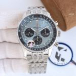 F1 Factory Breitling New Navitimer 70th-Anniversary Ice Blue Dial Steel Watch 43 mm